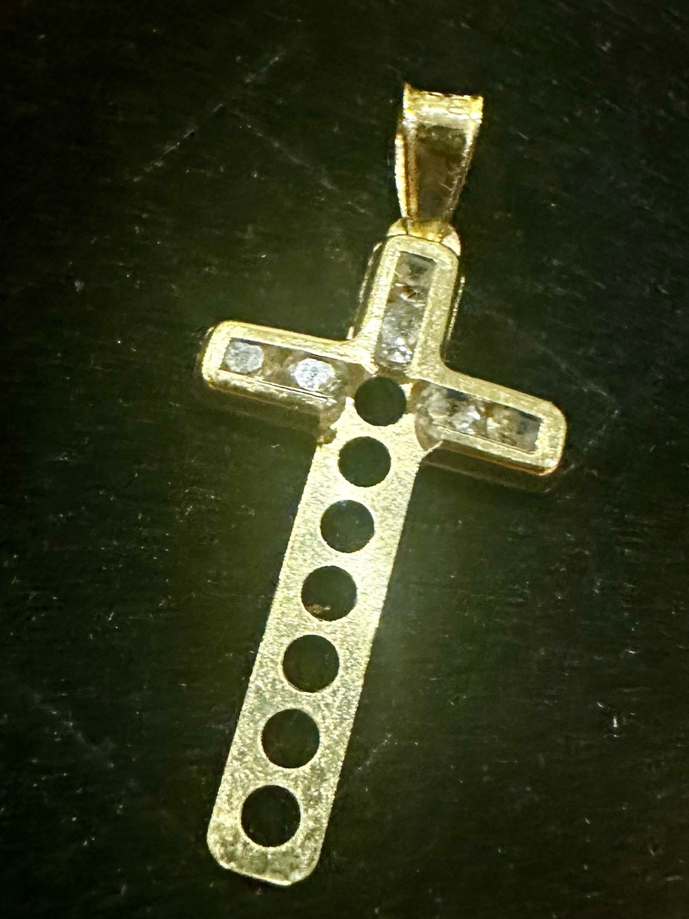 Large 10K Solid Gold Cross Solid 10K Gold Real Gold View 2